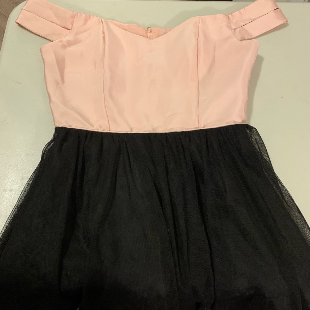 Windsor Elegant Pink and Black ladies Dress